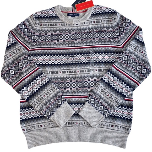 🦖TOMMY HILFIGER SWEATER - Picture 1 of 5